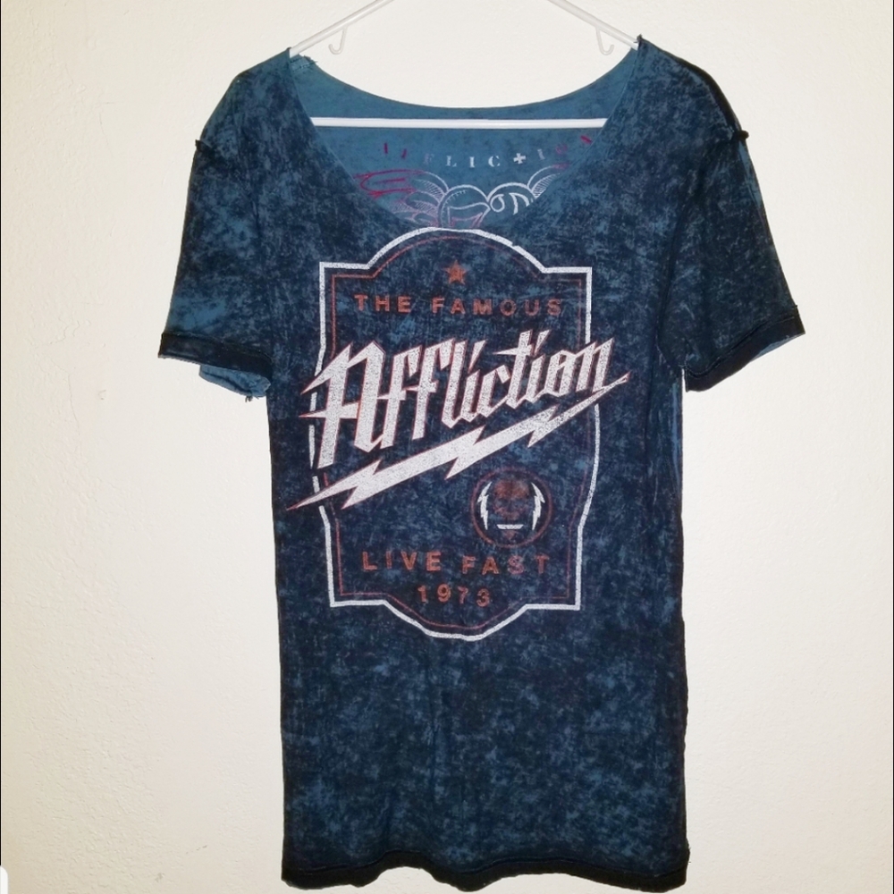 Reversible!! Affliction Fitted Tee - image 1